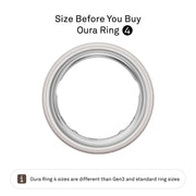 Oura Ring 4 Ceramic Health & Fitness Tracker Smart Ring, Cloud